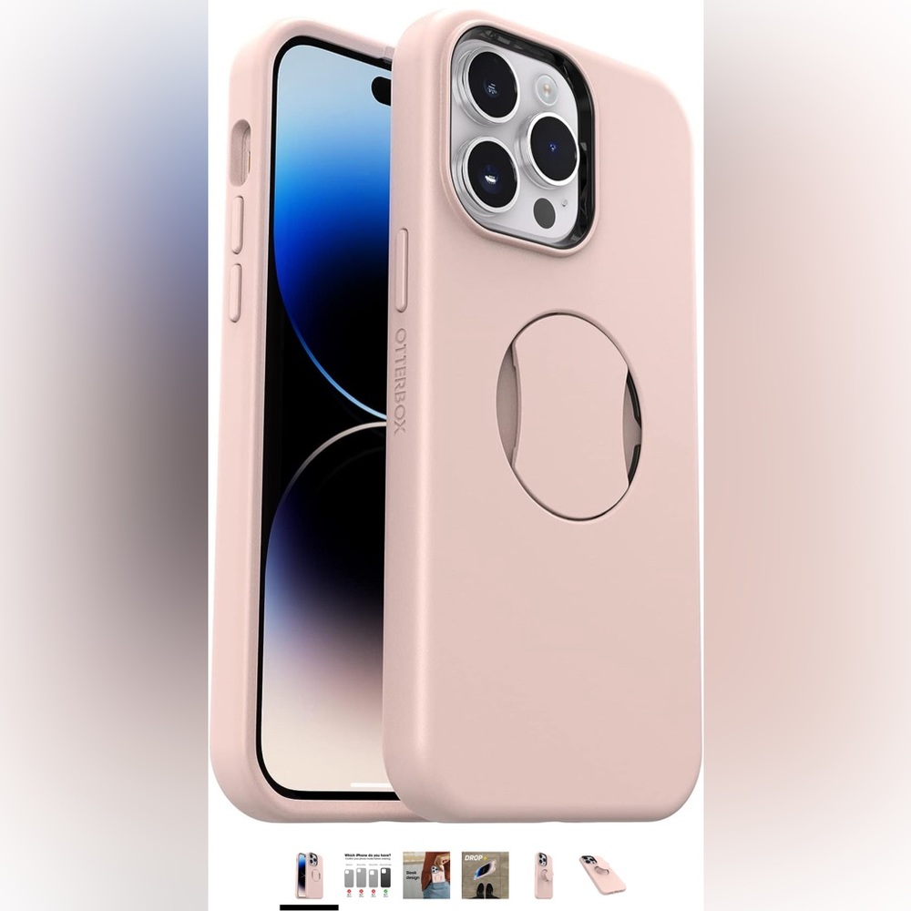OtterBox iPhone 14 Pro Max OtterGrip Symmetry Series Case - MADE ME BLUSH